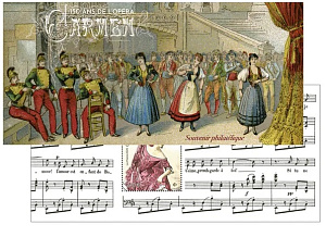 Франция, 2025, 150 лет опере Кармен, Люкс блок в буклете